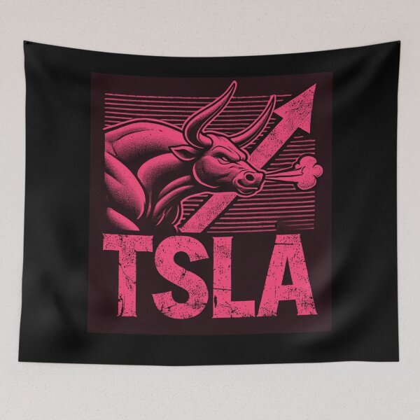 Item preview, tesla Stock Investor EV Market Bull Run Trading Design designed and sold by TEEJAMBOREE.