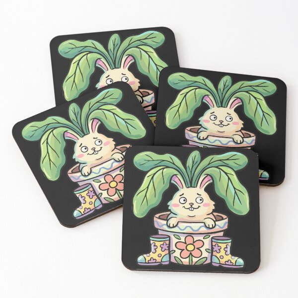 Item preview, Cottagecore Garden Rabbit in Terra Cotta designed and sold by Emegan Print Art.
