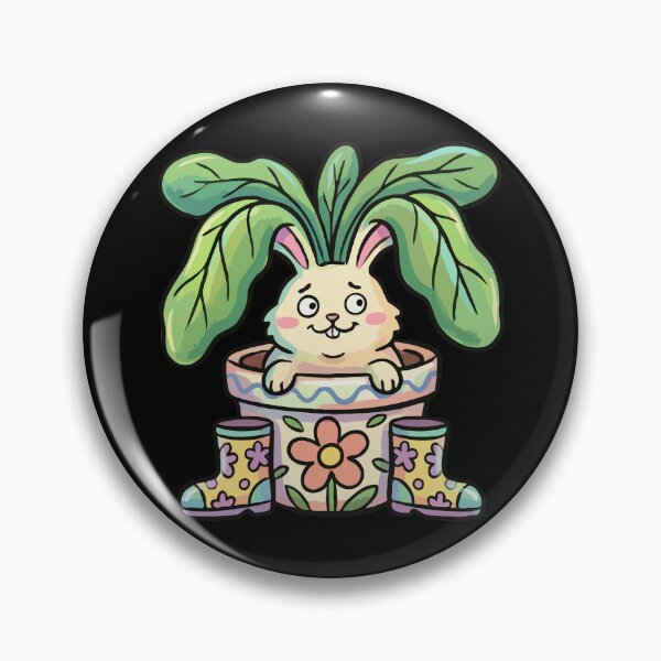Item preview, Cottagecore Garden Rabbit in Terra Cotta designed and sold by Emegan Print Art.