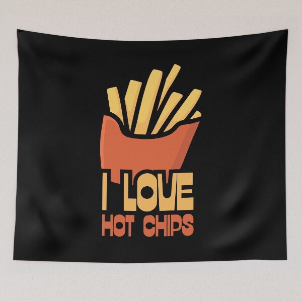 Item preview, I Love Hot Chips designed and sold by Dondonmart.