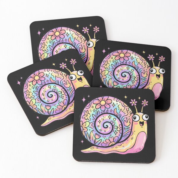 Item preview, Iridescent Whimsical Petal Shell Gastropod designed and sold by Emegan Print Art.