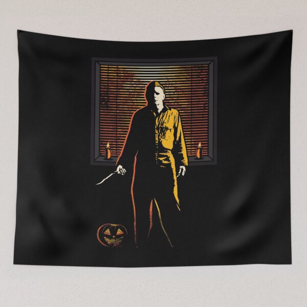 Item preview, Halloween Stalker - Slasher Horror Window Silhouette Art designed and sold by MrGlayga.