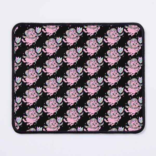 Item preview, Pink Feline Floating with Magic Tulip designed and sold by Emegan Print Art.