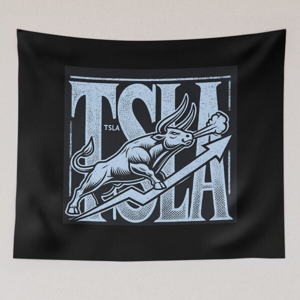 Item preview, tesla Stock Investor EV Market Bull Run Trading Design designed and sold by TEEJAMBOREE.