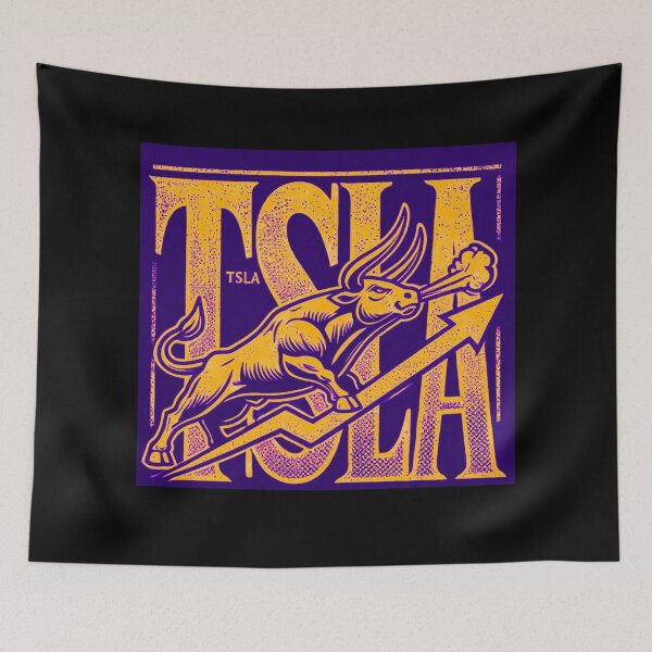 Item preview, tesla Stock Investor EV Market Bull Run Trading Design designed and sold by TEEJAMBOREE.