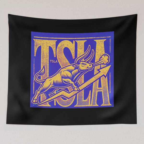 Item preview, tesla Stock Investor EV Market Bull Run Trading Design designed and sold by TEEJAMBOREE.