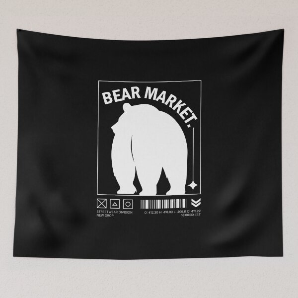 Item preview, Bear Market Industrial Brutalist Finance Streetwear designed and sold by BRINGOO.