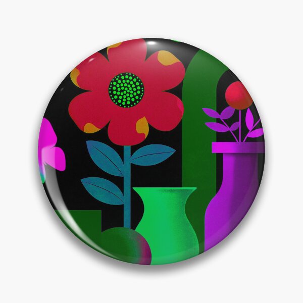 Item preview, Neon Crimson Garden | Cyber Floral Fantasy Art designed and sold by joycrysstudio.