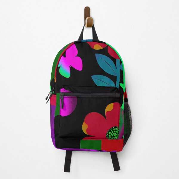 Item preview, Neon Crimson Garden | Cyber Floral Fantasy Art designed and sold by joycrysstudio.