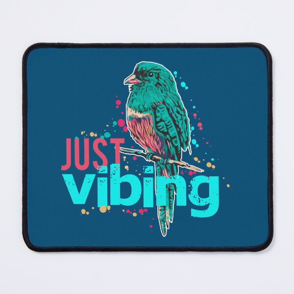 Item preview, Just Vibing – Colorful Watercolor Bird Illustration designed and sold by ArtdeGwo.
