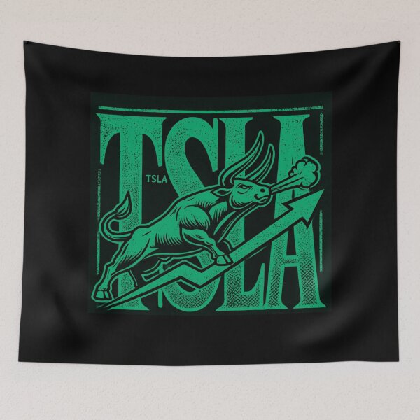 Item preview, tesla Stock Investor EV Market Bull Run Trading Design designed and sold by TEEJAMBOREE.