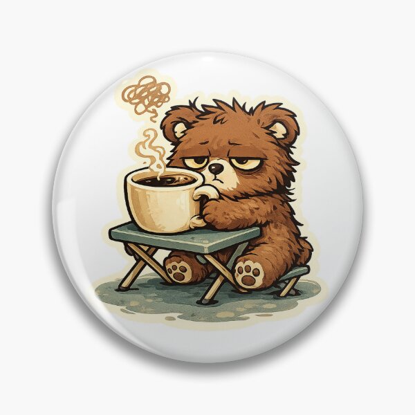 Item preview, Tired Bear Coffee Mood designed and sold by EastEndTownie.