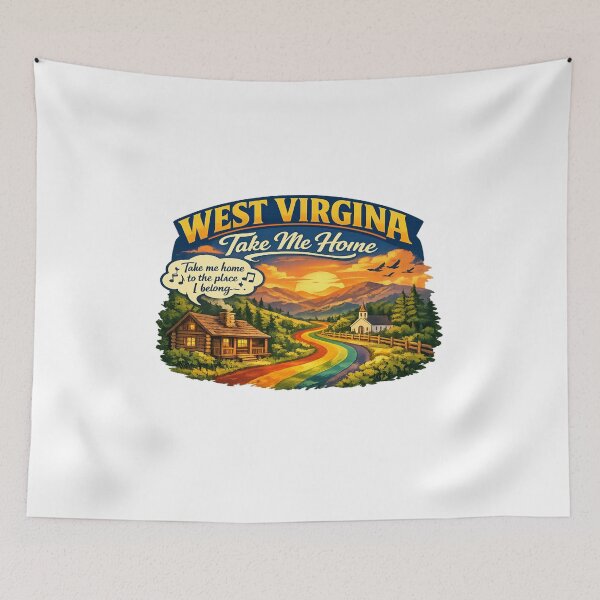 Artikelvorschau, West Virginia Take Me Home Rainbow Road entworfen und verkauft von Dresut.