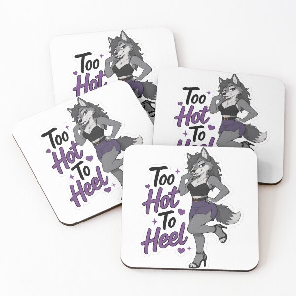 Item preview, Too Hot to Heel Wolf Furry Attitude designed and sold by Furrenzy.