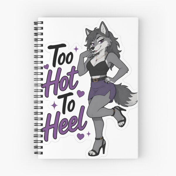 Item preview, Too Hot to Heel Wolf Furry Attitude designed and sold by Furrenzy.