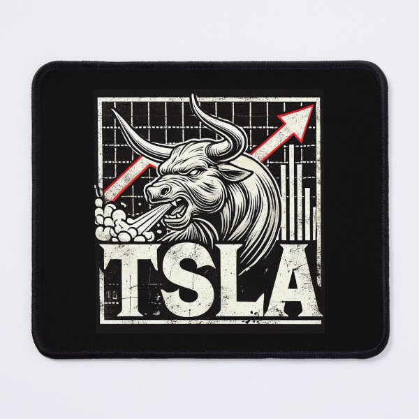 Item preview, tesla Stock Investor EV Market Bull Run Trading Design designed and sold by TEEJAMBOREE.
