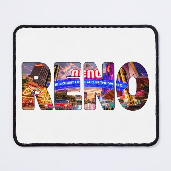 Item preview, RENO - Party City in Nevada USA Reno Arch and Casinos Lights Cars designed and sold by Adam Gormley.