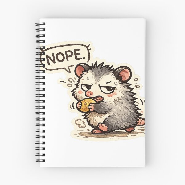 Item preview, “Nope.” Possum Kawaii Sticker designed and sold by EastEndTownie.
