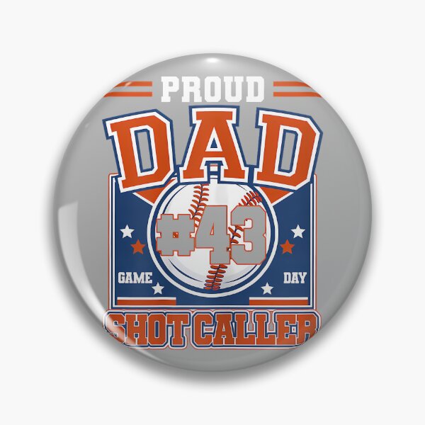 Item preview, Proud Dad of Baseball Player Number 43 Game Day Sports designed and sold by GreggRoss.