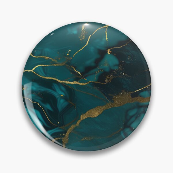 Item preview, Dark Teal Marble Texture with Gold Flecks  designed and sold by BirdsnStuff.