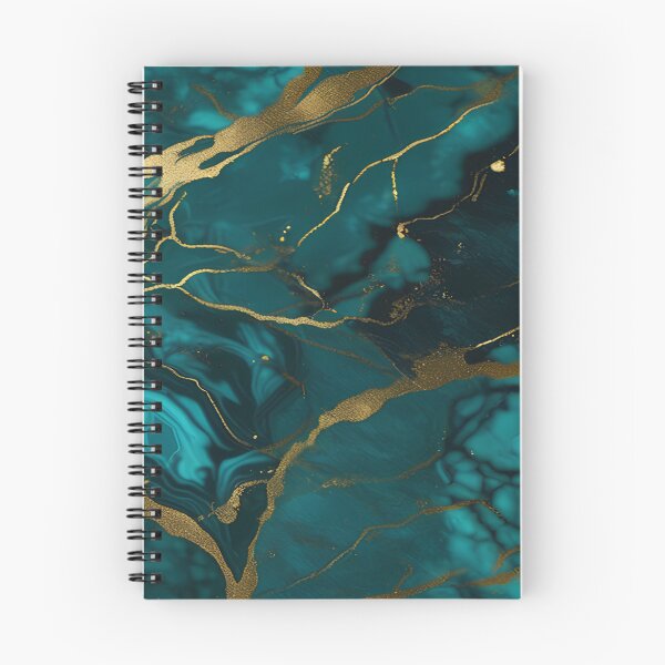 Item preview, Dark Teal Marble Texture with Gold Flecks  designed and sold by BirdsnStuff.