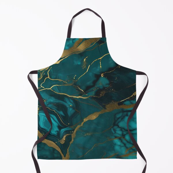 Item preview, Dark Teal Marble Texture with Gold Flecks designed and sold by BirdsnStuff.