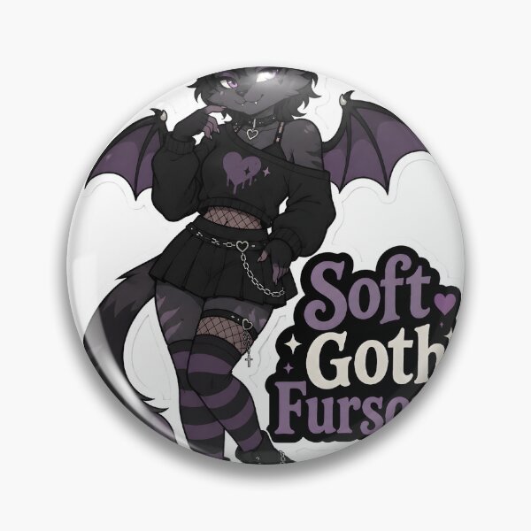 Item preview, Soft Goth Fursona Cute Dark Furry designed and sold by Furrenzy.