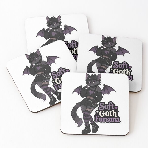 Item preview, Soft Goth Fursona Cute Dark Furry designed and sold by Furrenzy.