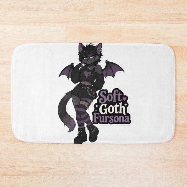Item preview, Soft Goth Fursona Cute Dark Furry designed and sold by Furrenzy.