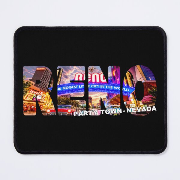 Item preview, RENO Party Town Nevada - USA Reno Arch and Casinos Lights Cars designed and sold by Adam Gormley.