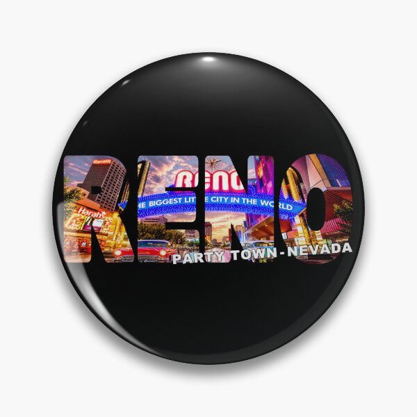 Item preview, RENO Party Town Nevada - USA Reno Arch and Casinos Lights Cars designed and sold by Adam Gormley.
