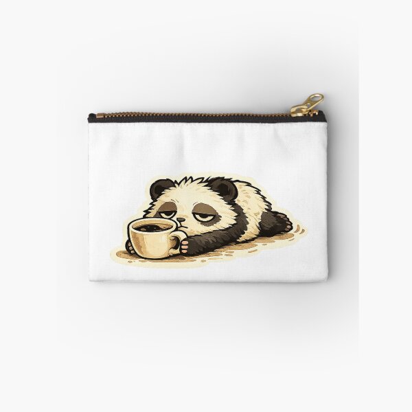 Item preview, Sleepy Coffee Panda Kawaii Sticker designed and sold by EastEndTownie.