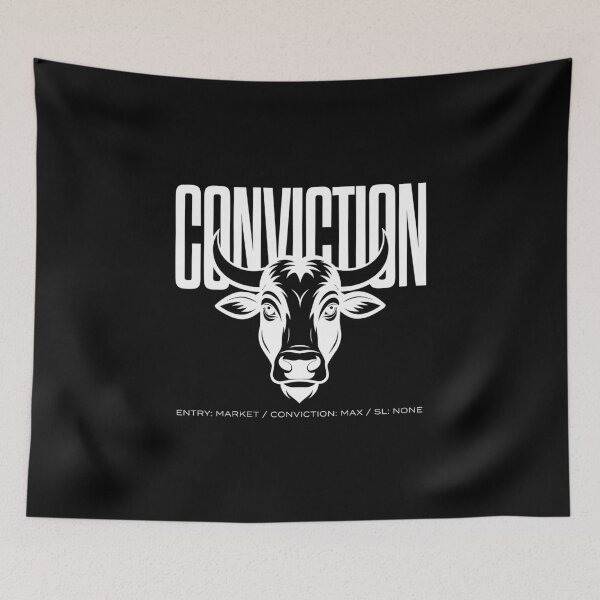 Item preview, Conviction Entry Market Bull Head Streetwear designed and sold by BRINGOO.