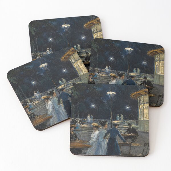 Item preview, Parisian café at night by Ludwik de Laveaux -  designed and sold by RickE.