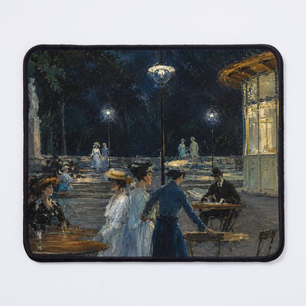 Item preview, Parisian café at night by Ludwik de Laveaux - designed and sold by RickE.
