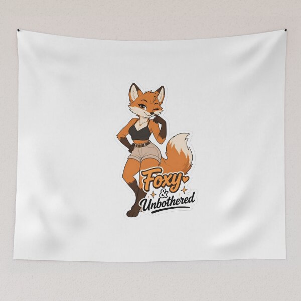 Item preview, Foxy and Unbothered Flirty Furry Fox designed and sold by Furrenzy.