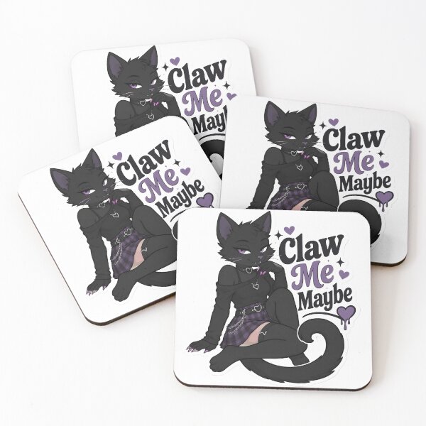 Item preview, Claw Me Maybe Flirty Black Cat Furry designed and sold by Furrenzy.