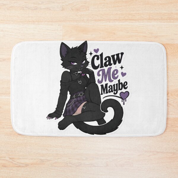 Item preview, Claw Me Maybe Flirty Black Cat Furry designed and sold by Furrenzy.
