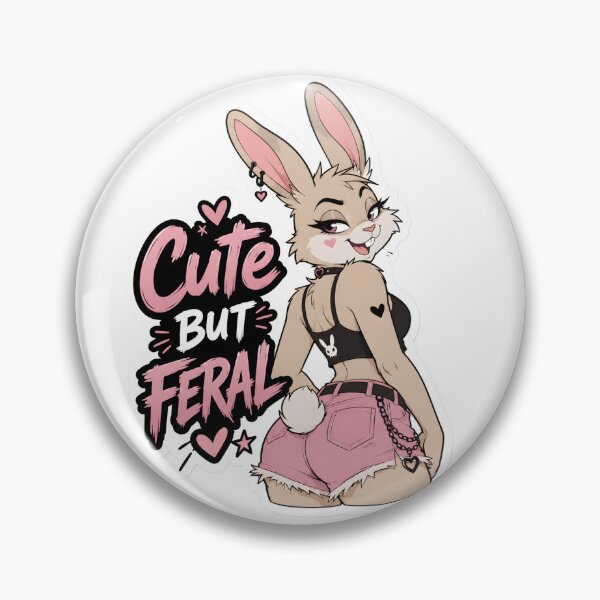 Item preview, Cute But Feral Bunny Furry Mood designed and sold by Furrenzy.
