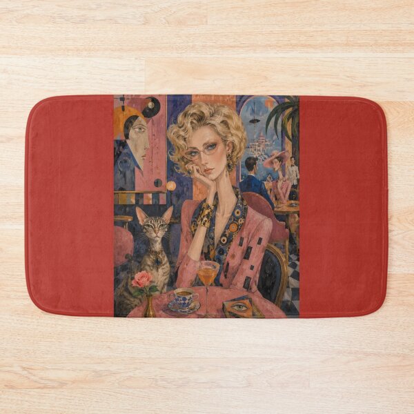 Item preview, Beautiful girl with a cat. designed and sold by Natalia-Vlad.