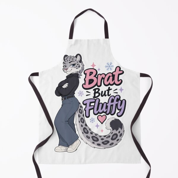 Item preview, Brat But Fluffy Snow Leopard Furry designed and sold by Furrenzy.