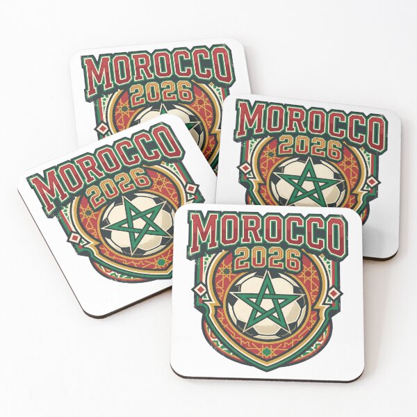 Item preview, Morocco 2026 Retro Football Fan Crest designed and sold by Saq2000.