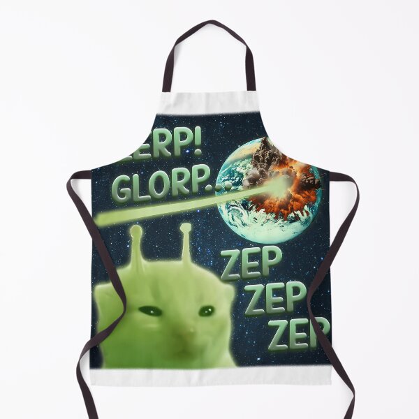 Item preview, Glorp Funny Alien Cat Brainrot Meme designed and sold by PherppaXz.