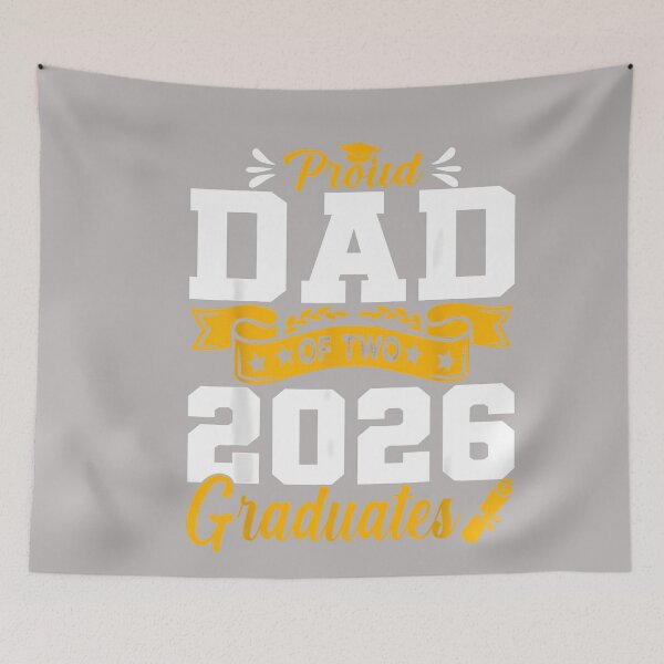 Item preview, Proud Dad of Two 2026 Graduates Class Graduation designed and sold by GreggRoss.