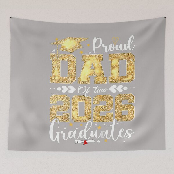 Item preview, Proud Dad of Two 2026 Graduates Senior Dad of Graduate designed and sold by GreggRoss.