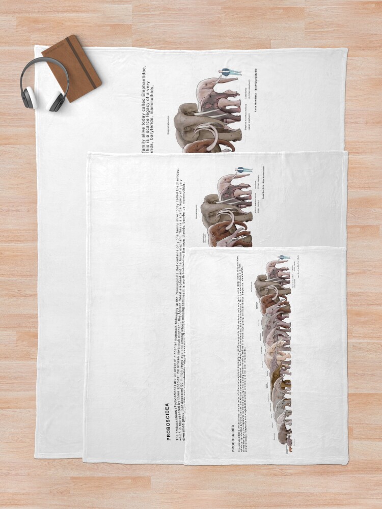 Thumbnail 5 of 6, Throw Blanket, Proboscidea designed and sold by BioPicture.