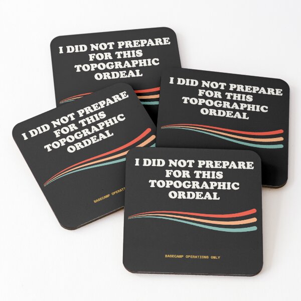 Item preview, I Did Not Prepare For This Topographic Ordeal Funny Hiking Crisis Retro designed and sold by SlothcoreVibes.