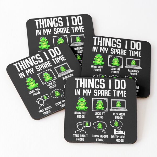 Item preview, Things I Do In My Spare Time Funny Frog Lover Meme designed and sold by MiALopezArt.