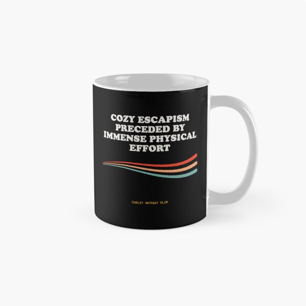 Item preview, Cozy Escapism Preceded By Immense Physical Effort Funny Vintage Retro designed and sold by SlothcoreVibes.