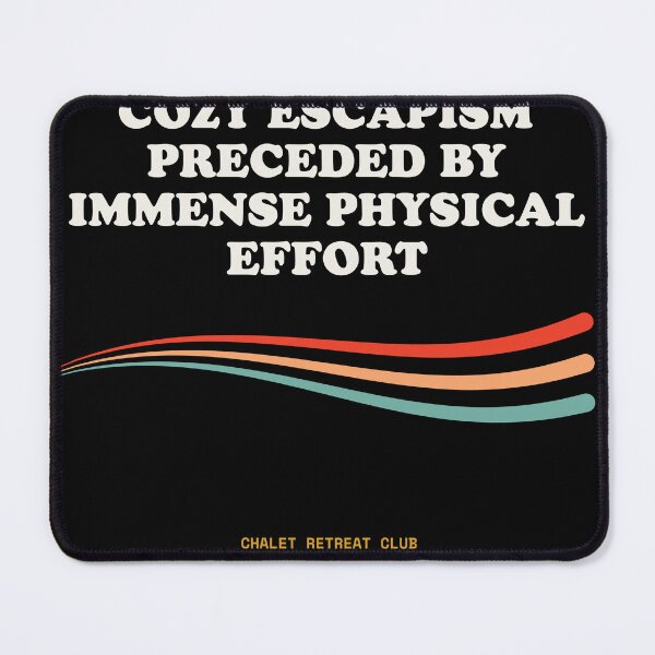 Item preview, Cozy Escapism Preceded By Immense Physical Effort Funny Vintage Retro designed and sold by SlothcoreVibes.